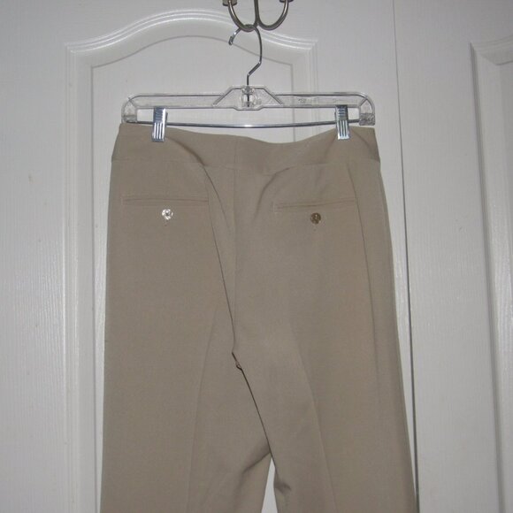 Atelier Stretch Washable Straight Leg Dress Pants – Beige Tan, Size 4 - Picture 5 of 7